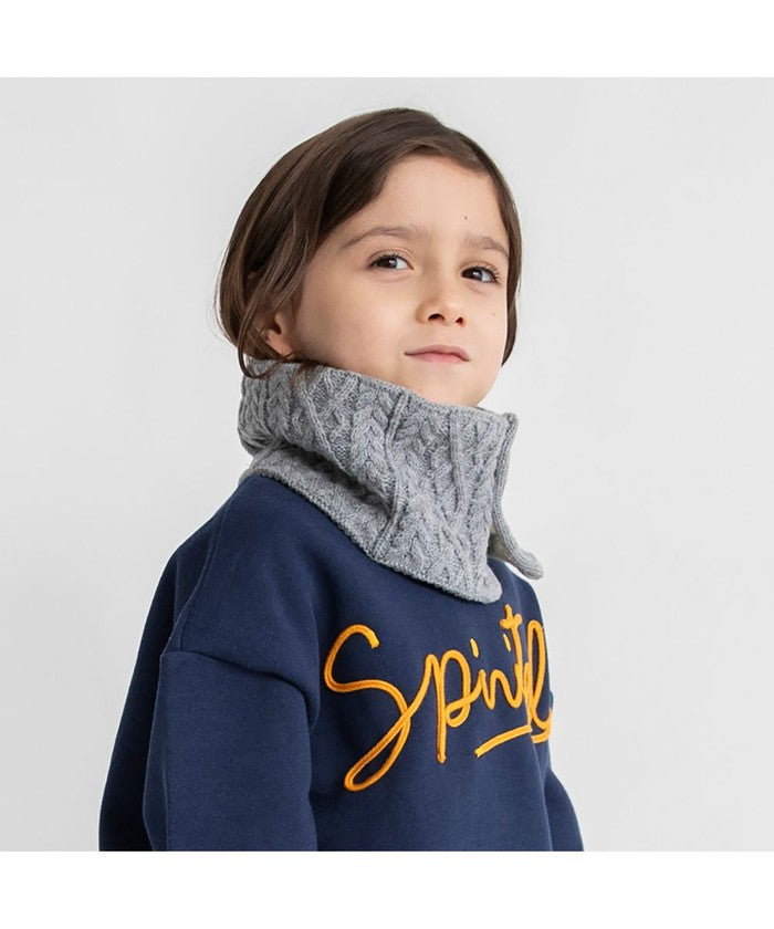 ブランシェス branshes 【あったか】ケーブル柄ネックウォーマー （グレー） グレー