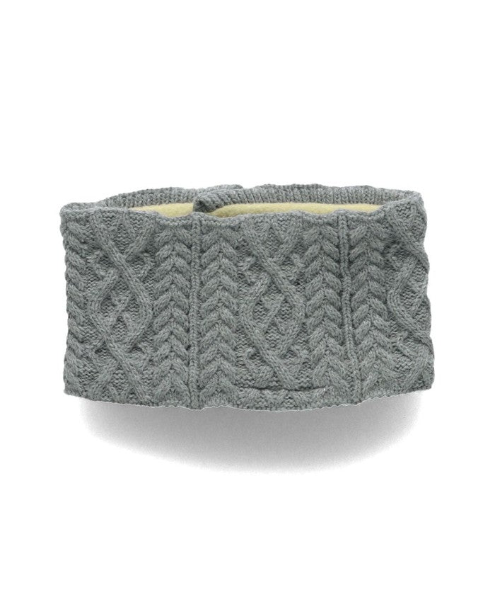 ブランシェス branshes 【あったか】ケーブル柄ネックウォーマー （グレー） グレー