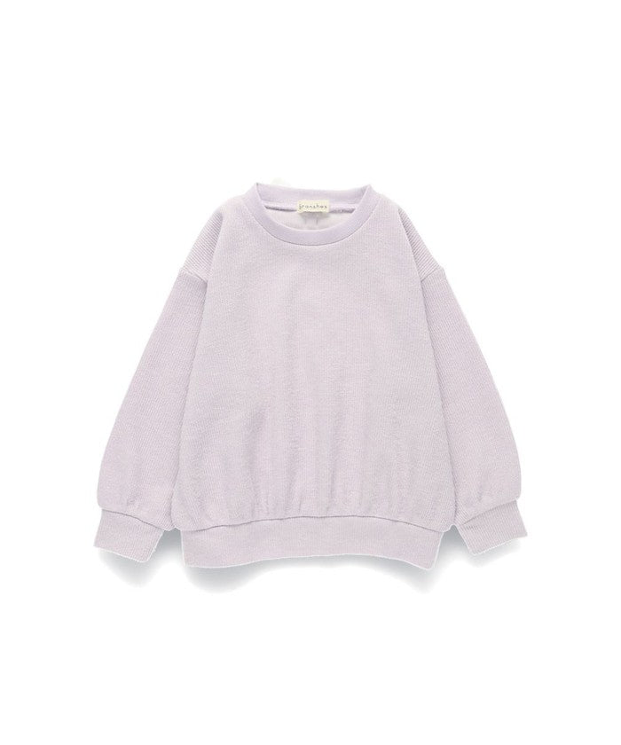 ブランシェス branshes バックラメリボンニットソートップス （ラベンダー） ラベンダー