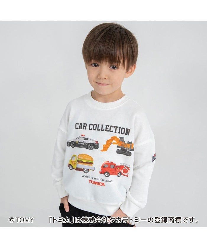 ブランシェス branshes 【コラボ】TOMICA/トミカ×branshes プリントトレーナー （アイボリー） アイボリー