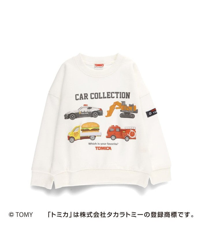 ブランシェス branshes 【コラボ】TOMICA/トミカ×branshes プリントトレーナー （アイボリー） アイボリー