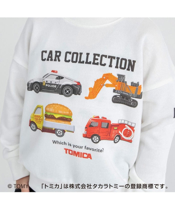 ブランシェス branshes 【コラボ】TOMICA/トミカ×branshes プリントトレーナー （アイボリー） アイボリー