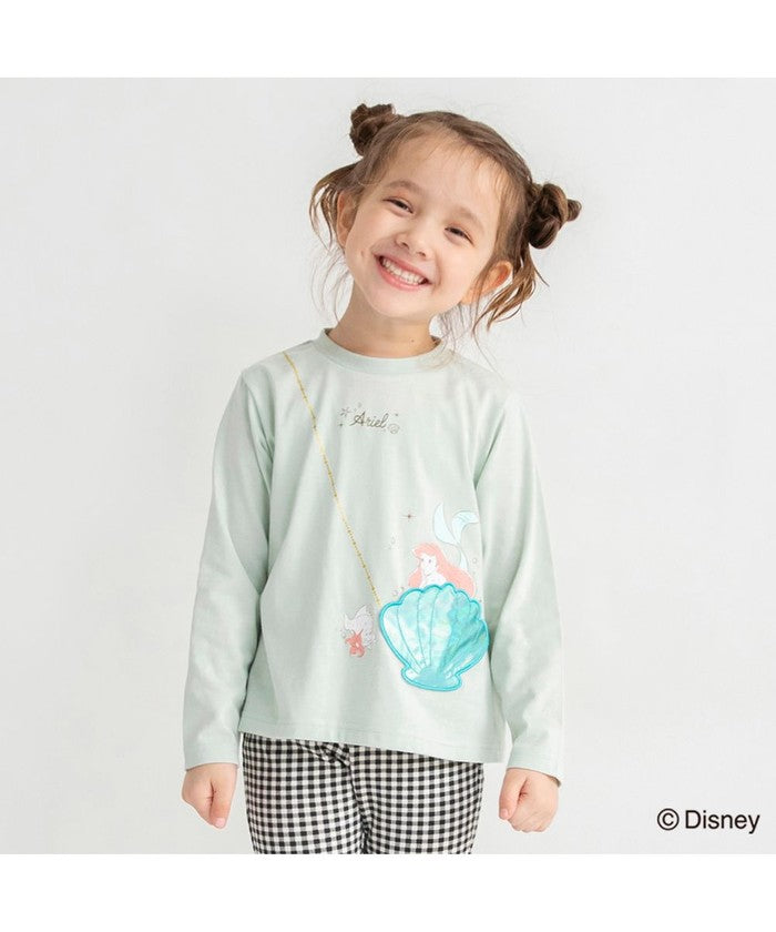 ブランシェス branshes 【DisneyCollection/ディズニーコレクション】ポシェット風長袖Tシャツ （ライトグリーン） ライトグリーン