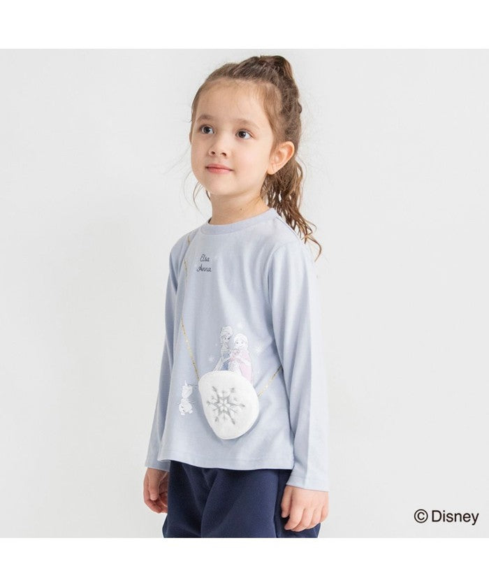 ブランシェス branshes 【DisneyCollection/ディズニーコレクション】ポシェット風長袖Tシャツ （サックス） サックス