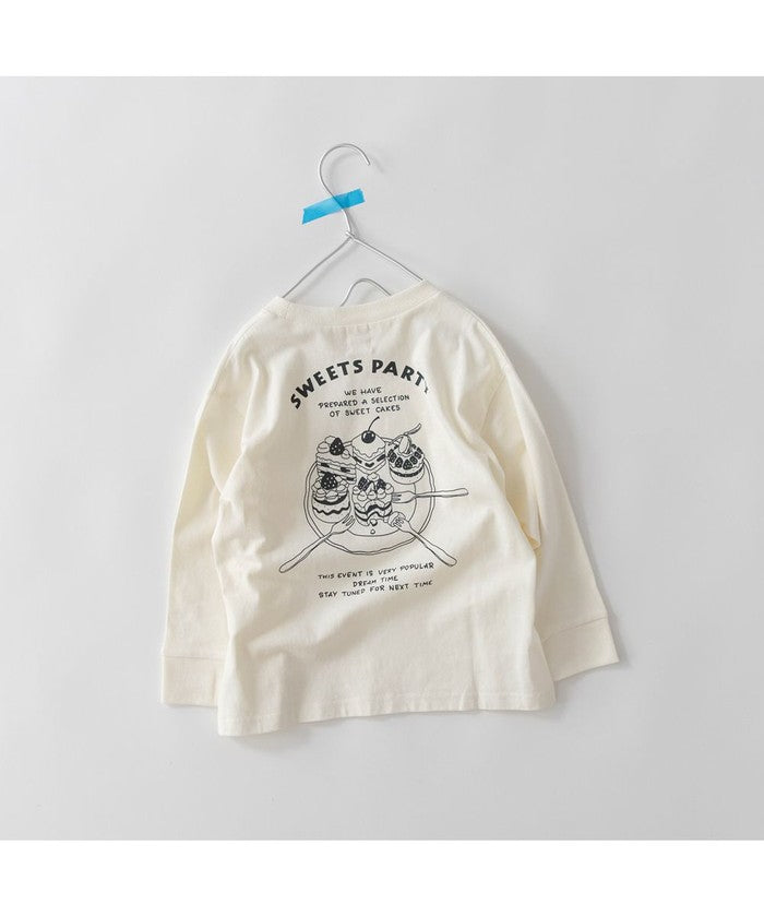 ブランシェス branshes 【DRC】アソートグラフィック長袖Tシャツ （04:アイボリー_ケーキ） 04