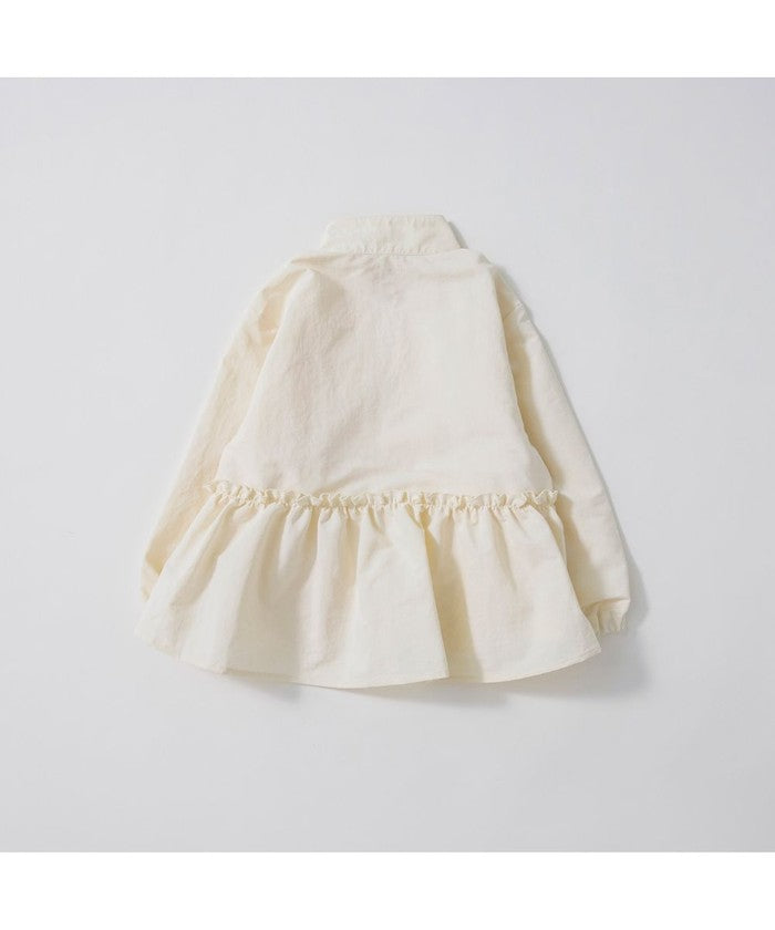 ブランシェス branshes 【WEB限定/DRC】撥水加工Aラインシルエットナイロンジャケット （アイボリー） アイボリー