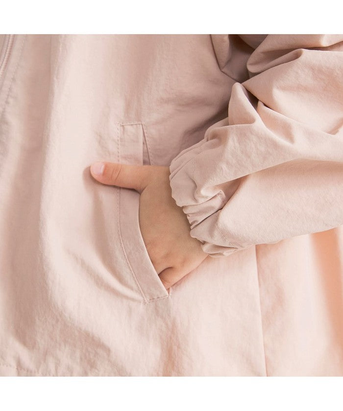 ブランシェス branshes 【WEB限定/DRC】撥水加工Aラインシルエットナイロンジャケット （アイボリー） アイボリー