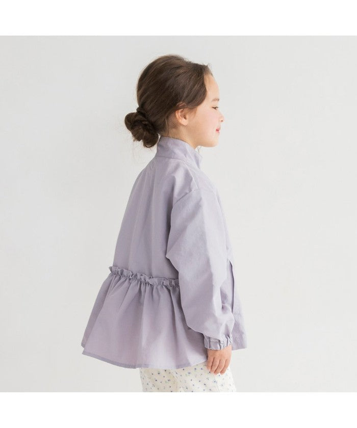 ブランシェス branshes 【WEB限定/DRC】撥水加工Aラインシルエットナイロンジャケット （ラベンダー） ラベンダー