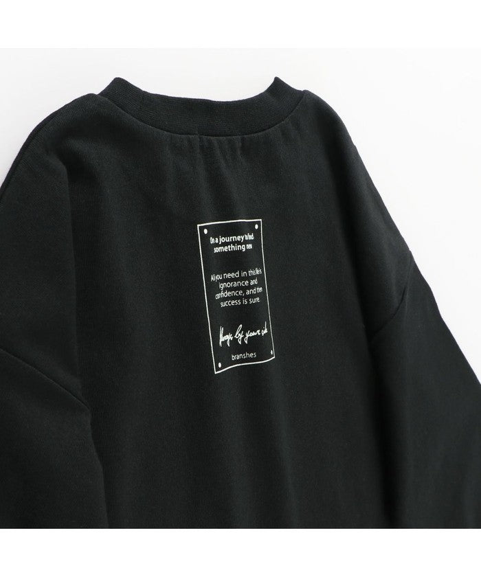 ブランシェス branshes BIGシルエット長袖Tシャツ （ブラック） ブラック