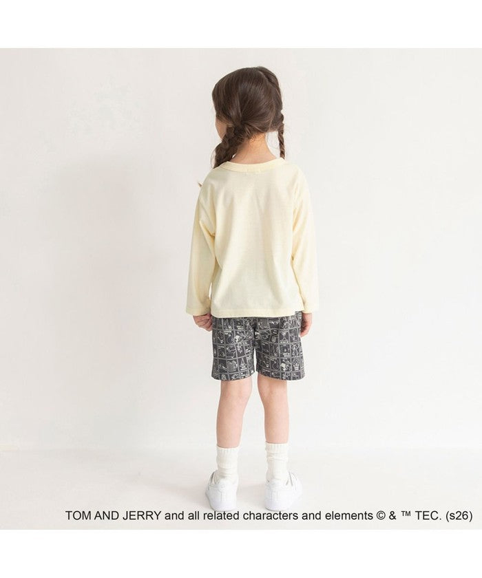 ブランシェス branshes 【トムとジェリー】フロントプリント長袖Tシャツ （クリーム） クリーム