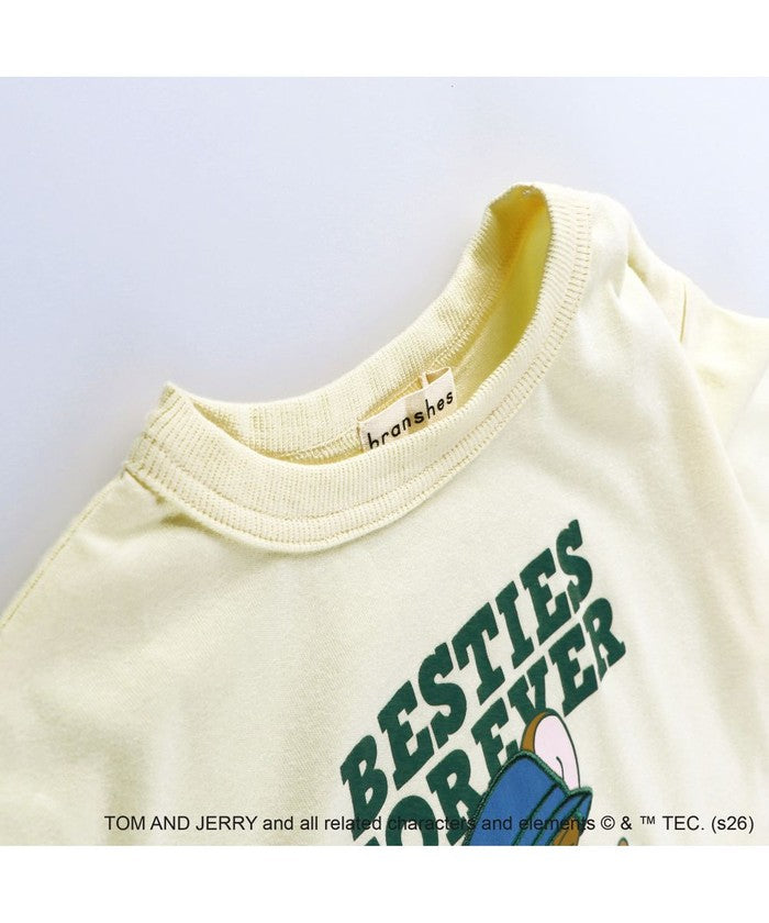 ブランシェス branshes 【トムとジェリー】フロントプリント長袖Tシャツ （クリーム） クリーム