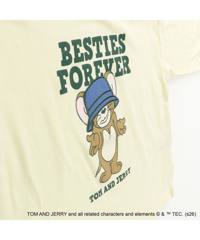 ブランシェス branshes 【トムとジェリー】フロントプリント長袖Tシャツ （クリーム） クリーム