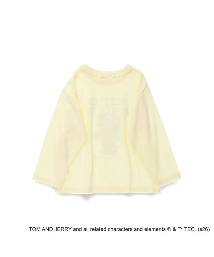ブランシェス branshes 【トムとジェリー】フロントプリント長袖Tシャツ （クリーム） クリーム