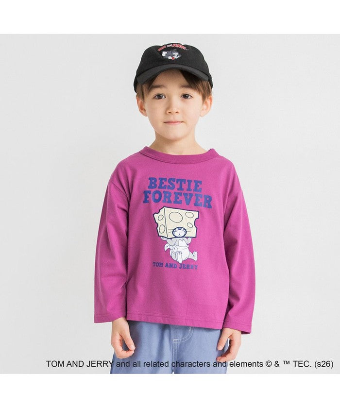 ブランシェス branshes 【トムとジェリー】フロントプリント長袖Tシャツ （クリーム） クリーム