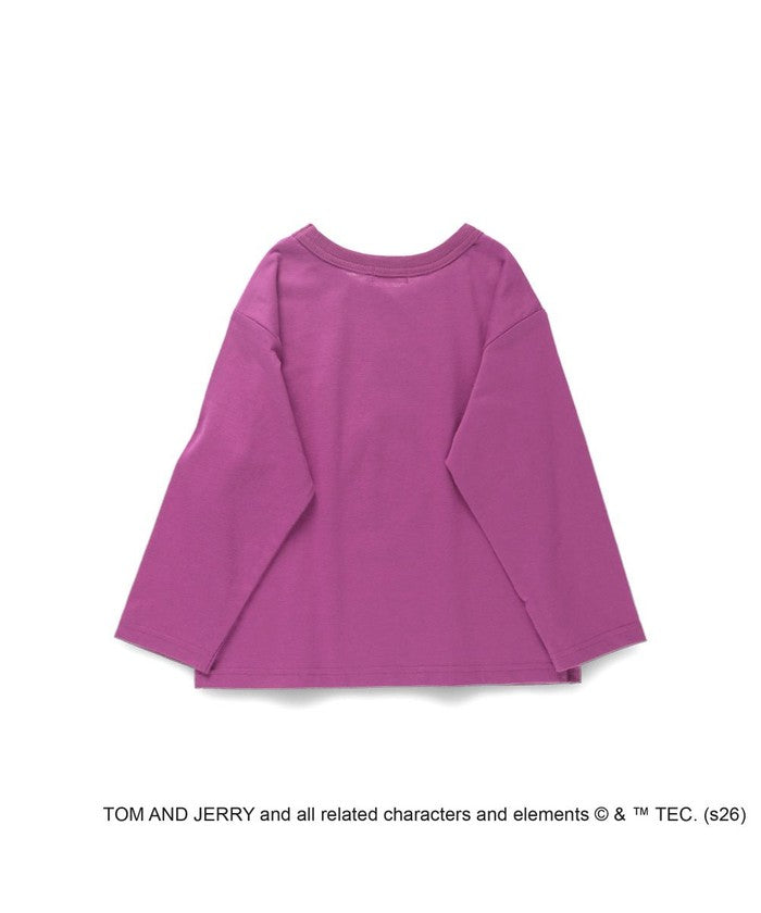 ブランシェス branshes 【トムとジェリー】フロントプリント長袖Tシャツ （クリーム） クリーム