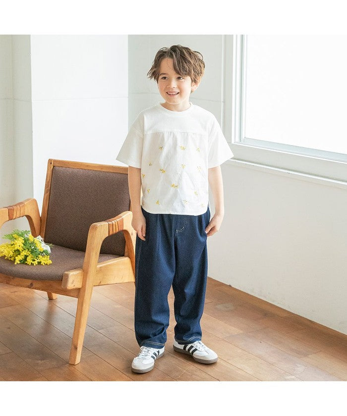 ブランシェス branshes 【ゆったり/ストレッチ】HUGOOD PANTS/ハグッドパンツ （ネイビーブルー） ネイビーブルー