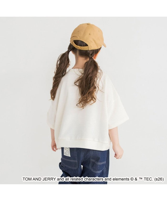 ブランシェス branshes 【トムとジェリー】スウェット7分袖Tシャツ （アイボリー） アイボリー