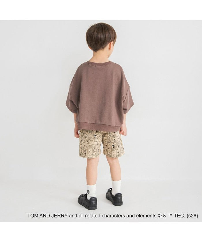 ブランシェス branshes 【トムとジェリー】スウェット7分袖Tシャツ （アイボリー） アイボリー