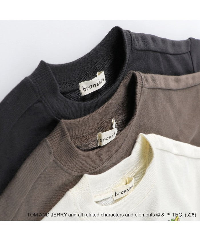 ブランシェス branshes 【トムとジェリー】スウェット7分袖Tシャツ （アイボリー） アイボリー