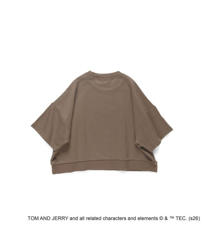 ブランシェス branshes 【トムとジェリー】スウェット7分袖Tシャツ （アイボリー） アイボリー
