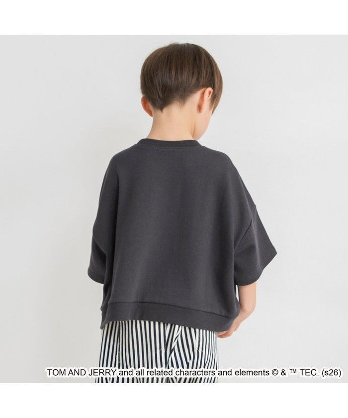ブランシェス branshes 【トムとジェリー】スウェット7分袖Tシャツ （アイボリー） アイボリー