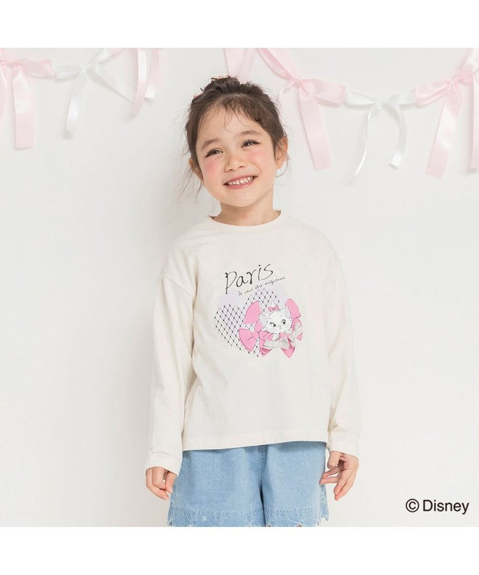 ブランシェス branshes 【Disney / ディズニー】おしゃれキャット / マリー / 長袖Tシャツ （アイボリー） アイボリー