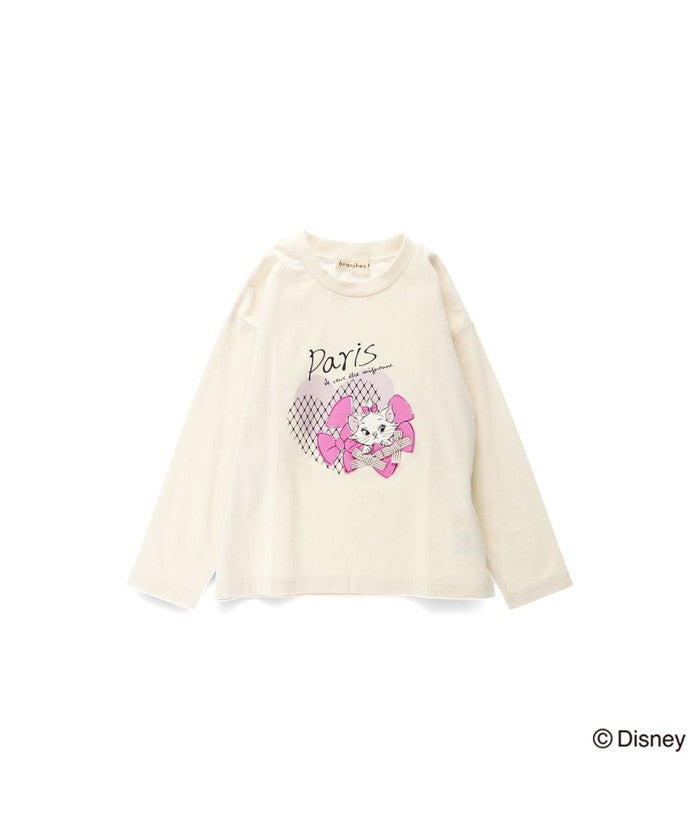 ブランシェス branshes 【Disney / ディズニー】おしゃれキャット / マリー / 長袖Tシャツ （アイボリー） アイボリー