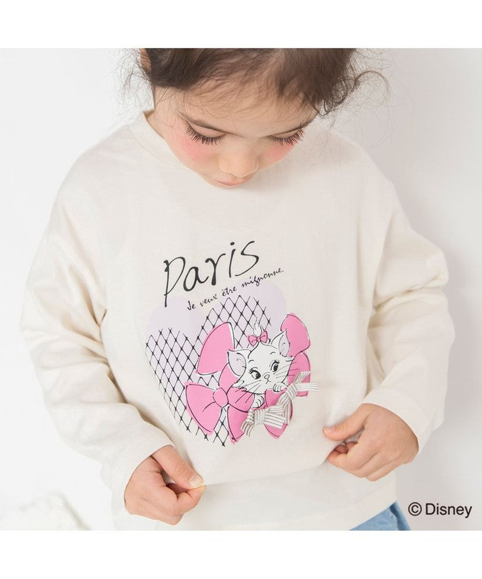 ブランシェス branshes 【Disney / ディズニー】おしゃれキャット / マリー / 長袖Tシャツ （アイボリー） アイボリー