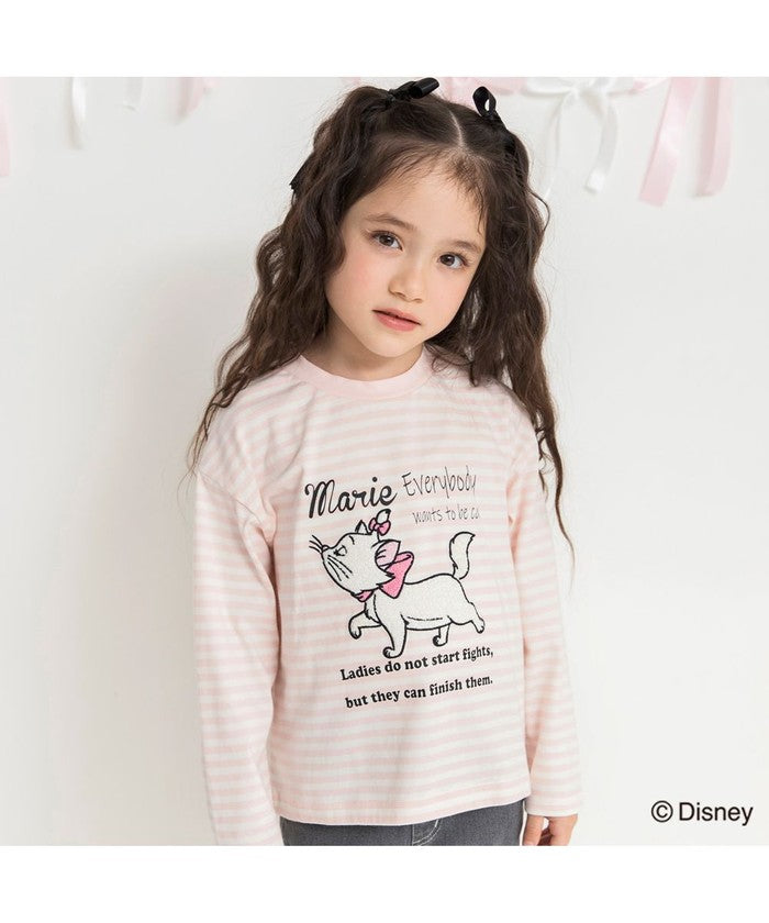ブランシェス branshes 【Disney / ディズニー】おしゃれキャット / マリー / 長袖Tシャツ （アイボリー） アイボリー