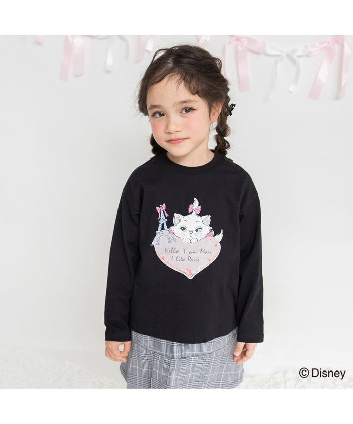 ブランシェス branshes 【Disney / ディズニー】おしゃれキャット / マリー / 長袖Tシャツ （アイボリー） アイボリー