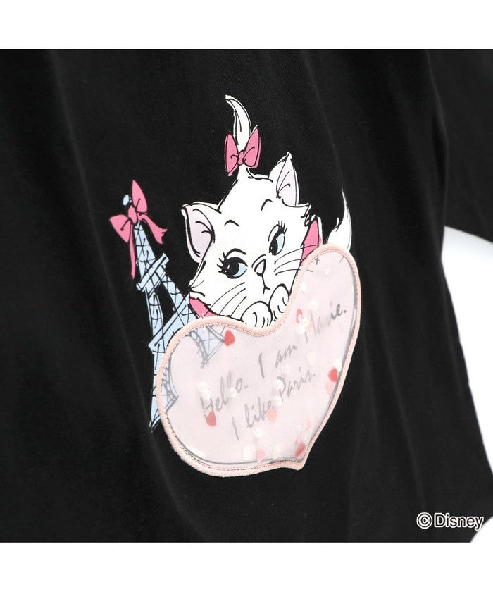 ブランシェス branshes 【Disney / ディズニー】おしゃれキャット / マリー / 長袖Tシャツ （アイボリー） アイボリー