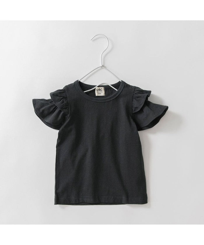 ブランシェス branshes 【DRC/WEB限定】肩あきフリル半袖Tシャツ （85:ブラック） 85