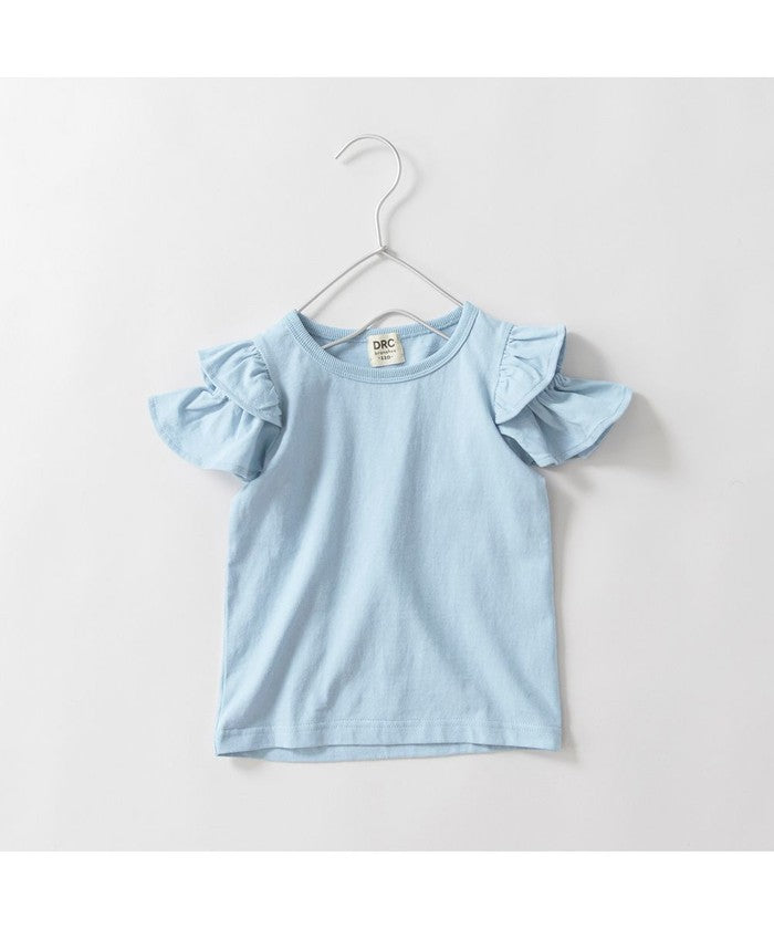 ブランシェス branshes 【DRC/WEB限定】肩あきフリル半袖Tシャツ （85:ブラック） 85