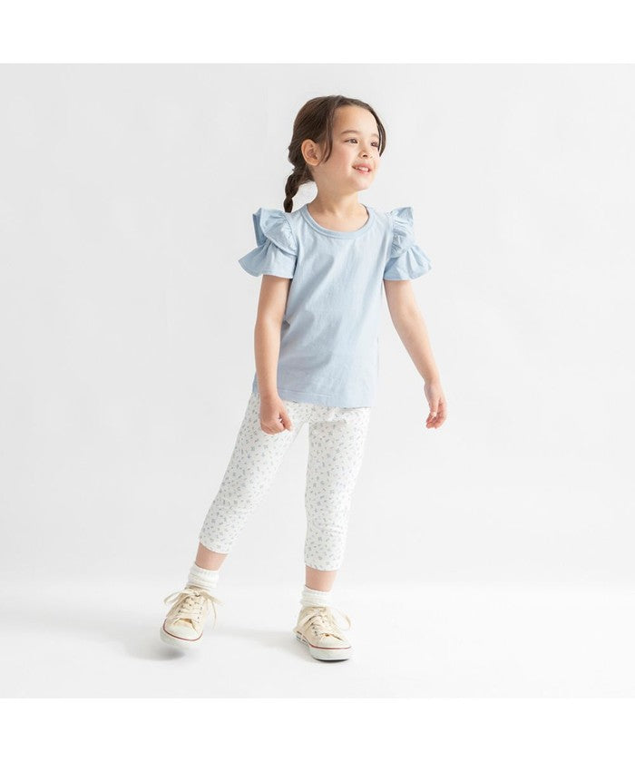 ブランシェス branshes 【DRC/WEB限定】肩あきフリル半袖Tシャツ （85:ブラック） 85