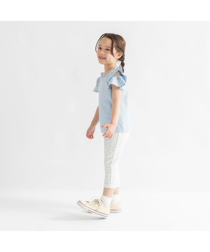 ブランシェス branshes 【DRC/WEB限定】肩あきフリル半袖Tシャツ （85:ブラック） 85