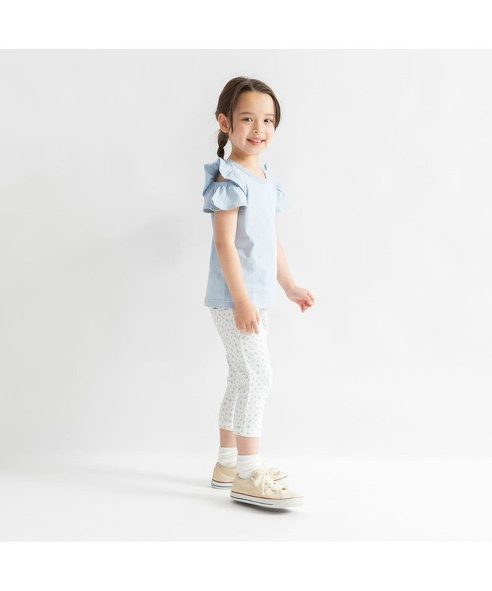 ブランシェス branshes 【DRC/WEB限定】肩あきフリル半袖Tシャツ （85:ブラック） 85