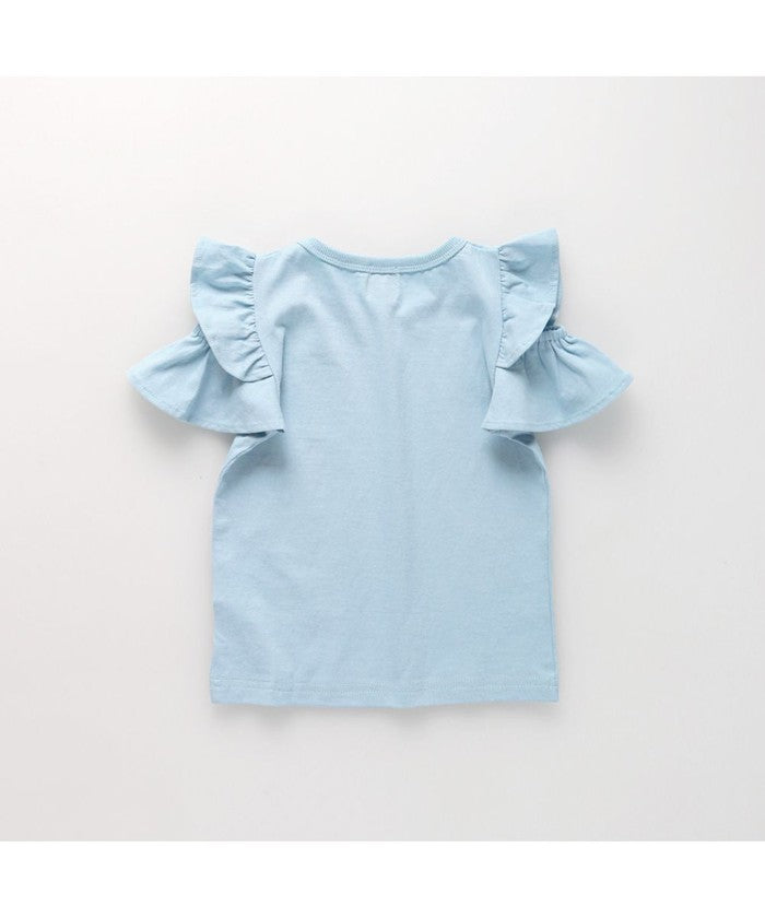 ブランシェス branshes 【DRC/WEB限定】肩あきフリル半袖Tシャツ （85:ブラック） 85