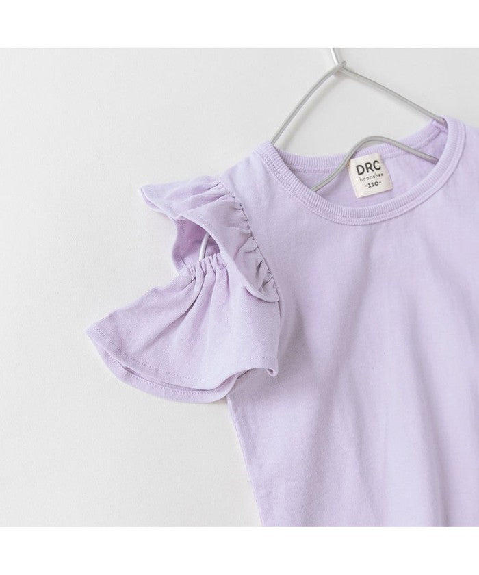 ブランシェス branshes 【DRC/WEB限定】肩あきフリル半袖Tシャツ （85:ブラック） 85