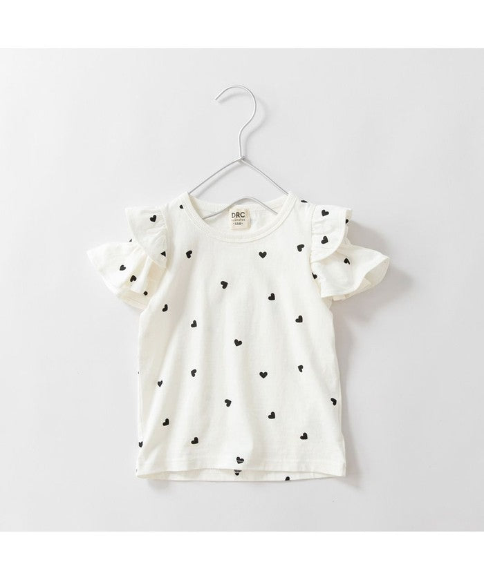 ブランシェス branshes 【DRC/WEB限定】肩あきフリル半袖Tシャツ （85:ブラック） 85