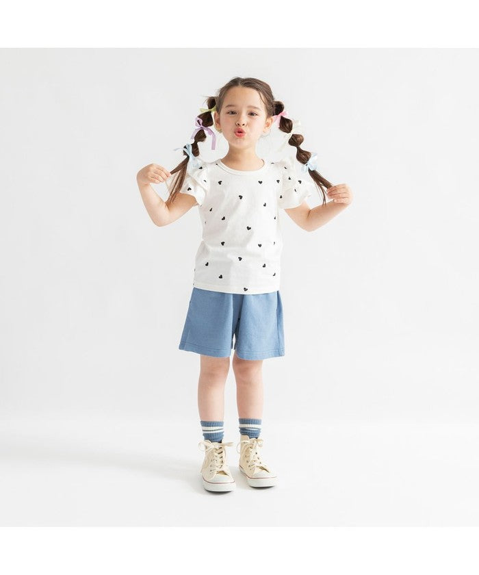 ブランシェス branshes 【DRC/WEB限定】肩あきフリル半袖Tシャツ （85:ブラック） 85