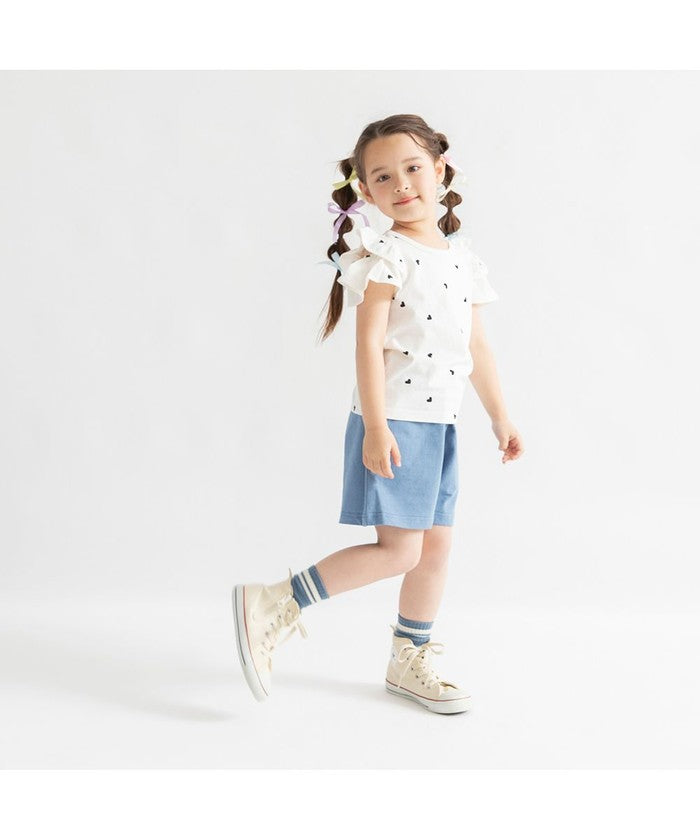ブランシェス branshes 【DRC/WEB限定】肩あきフリル半袖Tシャツ （85:ブラック） 85