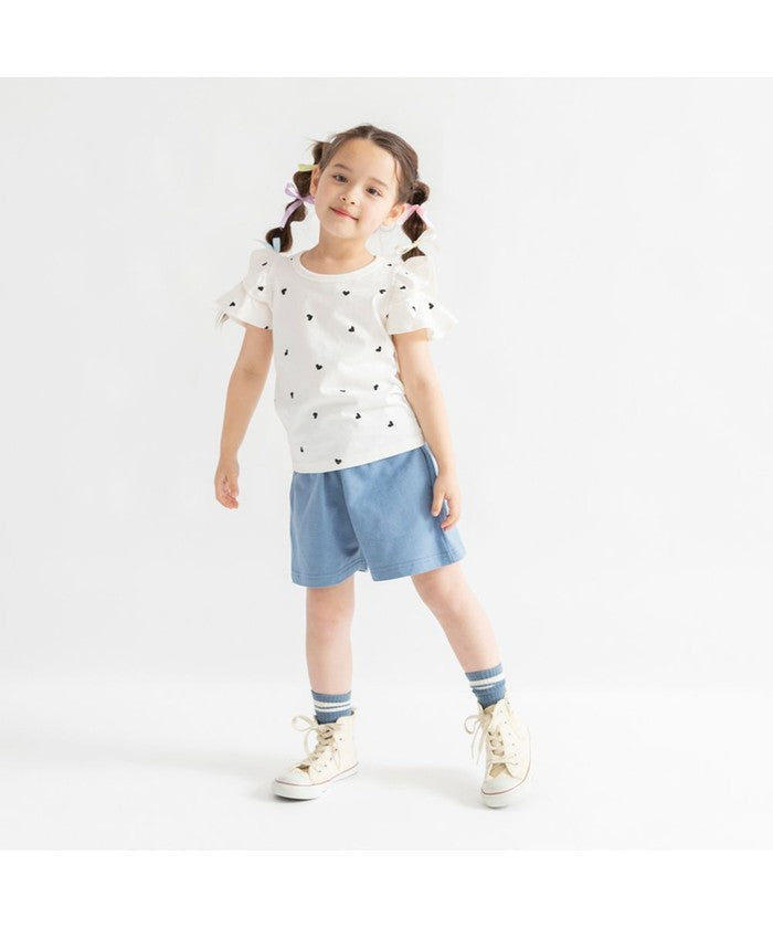 ブランシェス branshes 【DRC/WEB限定】肩あきフリル半袖Tシャツ （85:ブラック） 85
