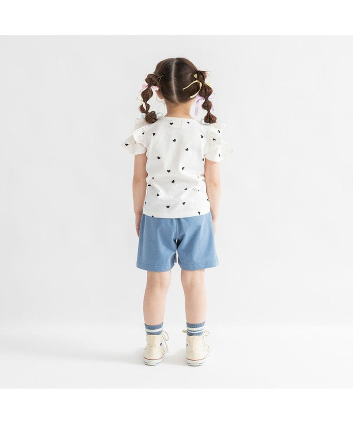 ブランシェス branshes 【DRC/WEB限定】肩あきフリル半袖Tシャツ （85:ブラック） 85