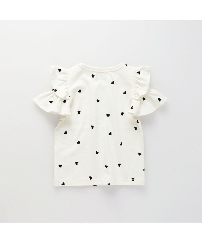 ブランシェス branshes 【DRC/WEB限定】肩あきフリル半袖Tシャツ （85:ブラック） 85