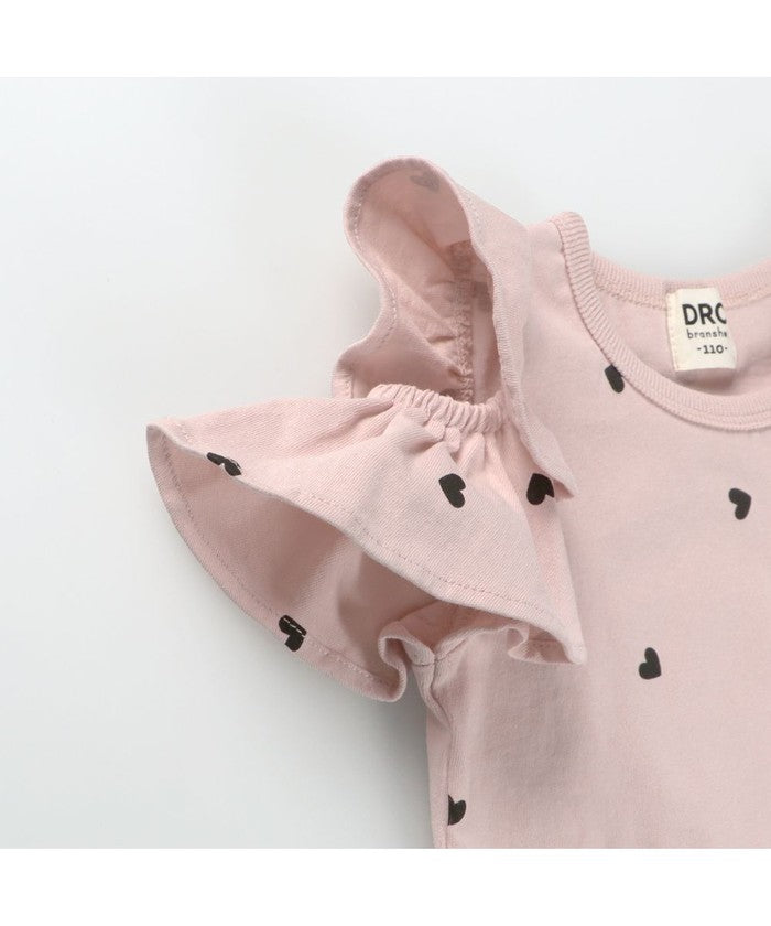 ブランシェス branshes 【DRC/WEB限定】肩あきフリル半袖Tシャツ （85:ブラック） 85