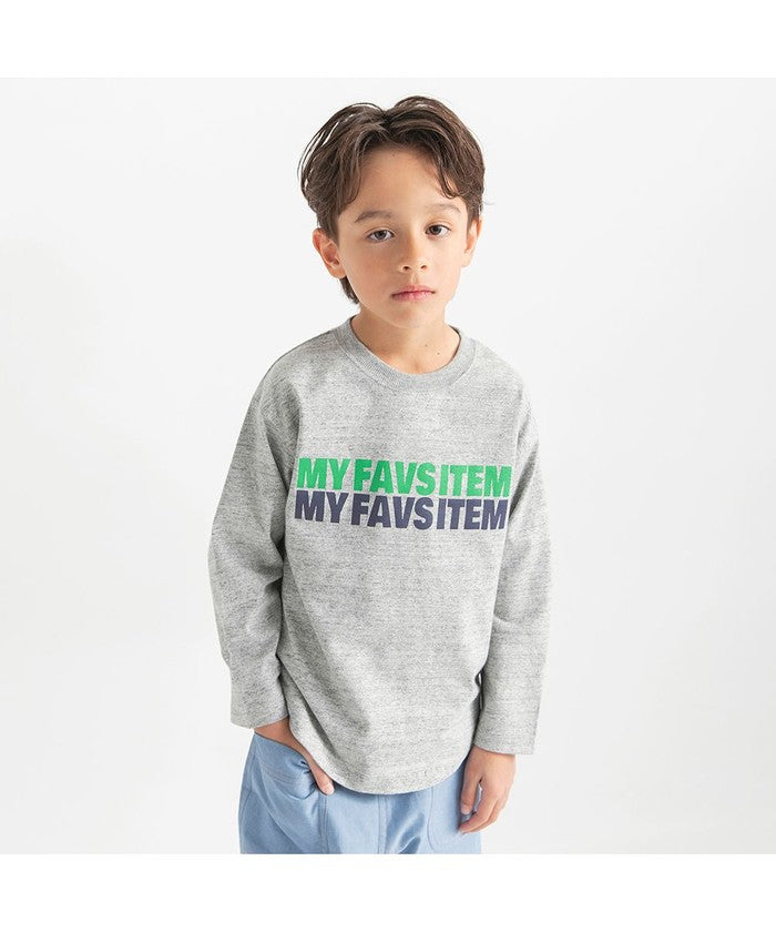 ブランシェス branshes 【つぶつぶとあらびき】ロゴ長袖Tシャツ （チャコールグレー） チャコールグレー