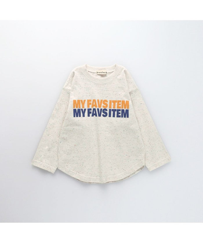 ブランシェス branshes 【つぶつぶとあらびき】ロゴ長袖Tシャツ （チャコールグレー） チャコールグレー