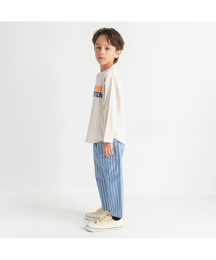 ブランシェス branshes 【つぶつぶとあらびき】ロゴ長袖Tシャツ （チャコールグレー） チャコールグレー