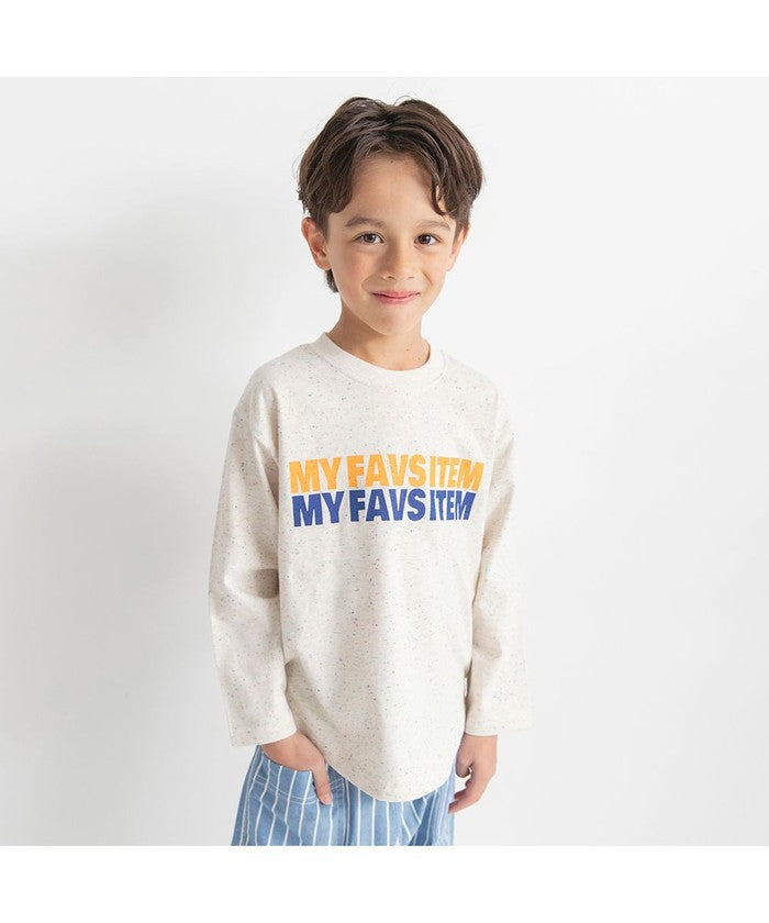 ブランシェス branshes 【つぶつぶとあらびき】ロゴ長袖Tシャツ （チャコールグレー） チャコールグレー