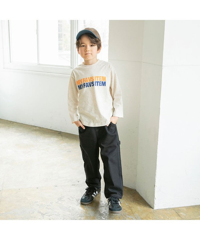 ブランシェス branshes 【つぶつぶとあらびき】ロゴ長袖Tシャツ （チャコールグレー） チャコールグレー